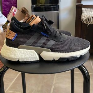 Adidas POD-S 3.1 Black and White with Leather Strips